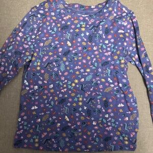Floral Kids Shirt - Blue